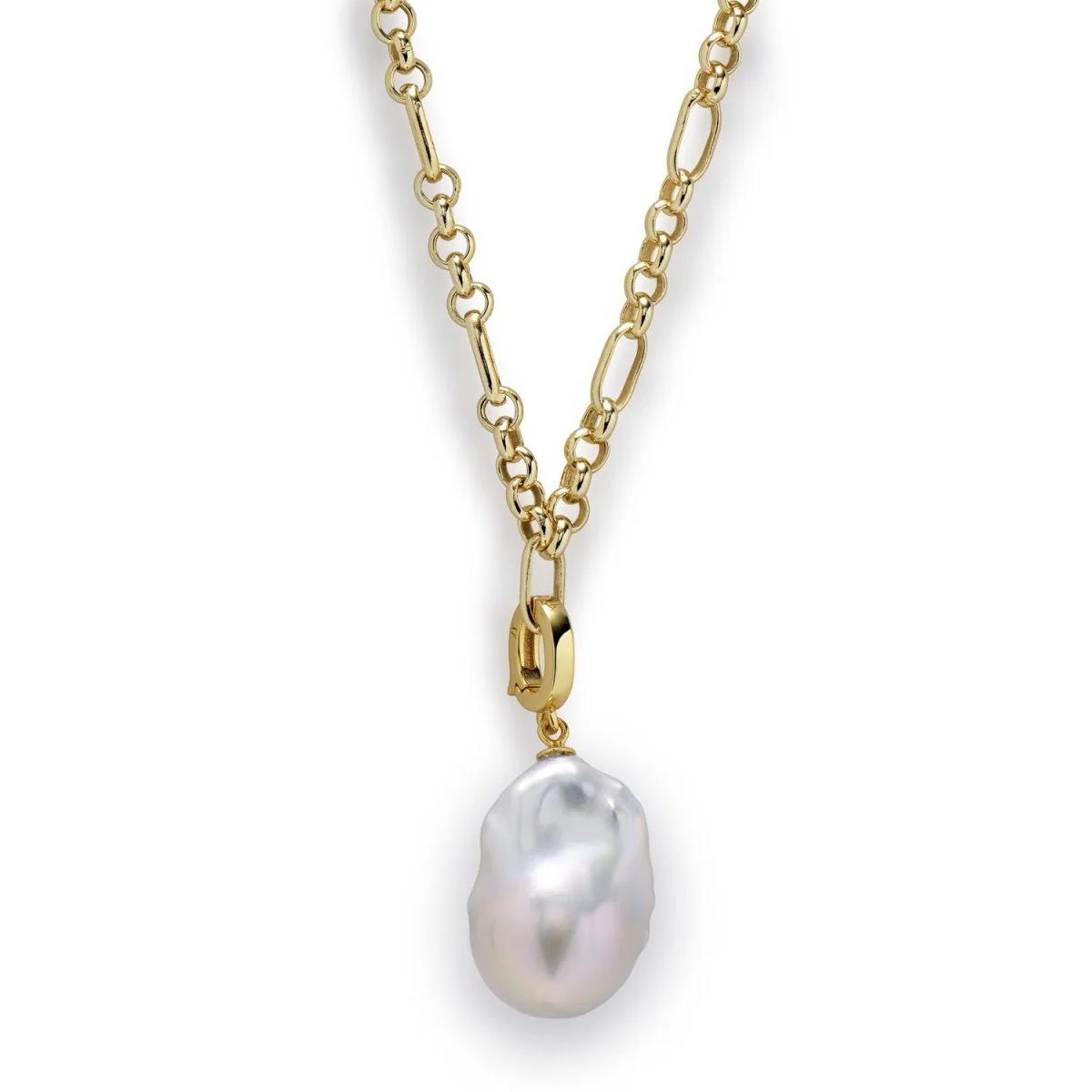 Baroque Pearl Detachable Clip-On Pendant Charm - Image 3