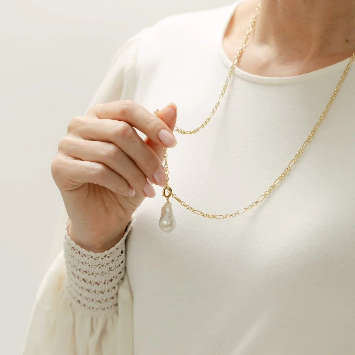 Baroque Pearl Detachable Clip-On Pendant Charm - Image 7