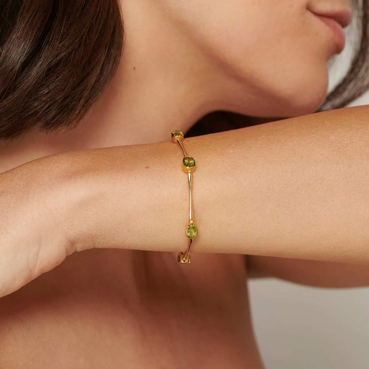 Blue Topaz Gemstone Silver Bracelet - Image 4