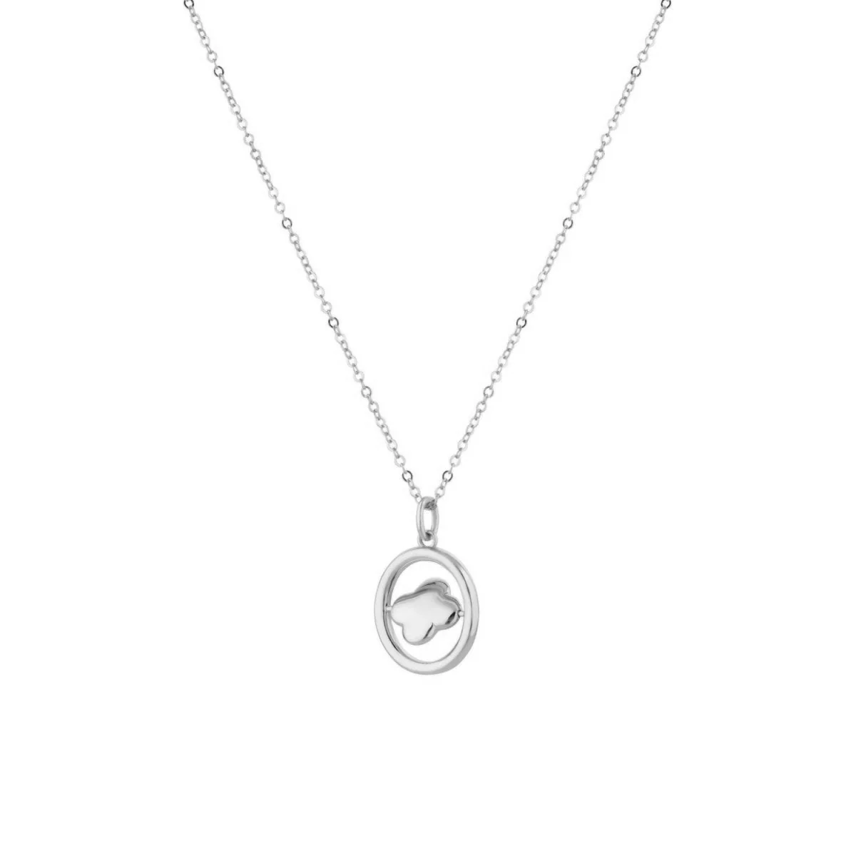 Clover Silver Swivel Necklace - Image 3