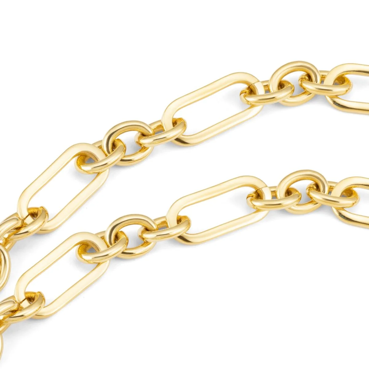 Figaro Chain Gold Necklace - Siena - Image 3