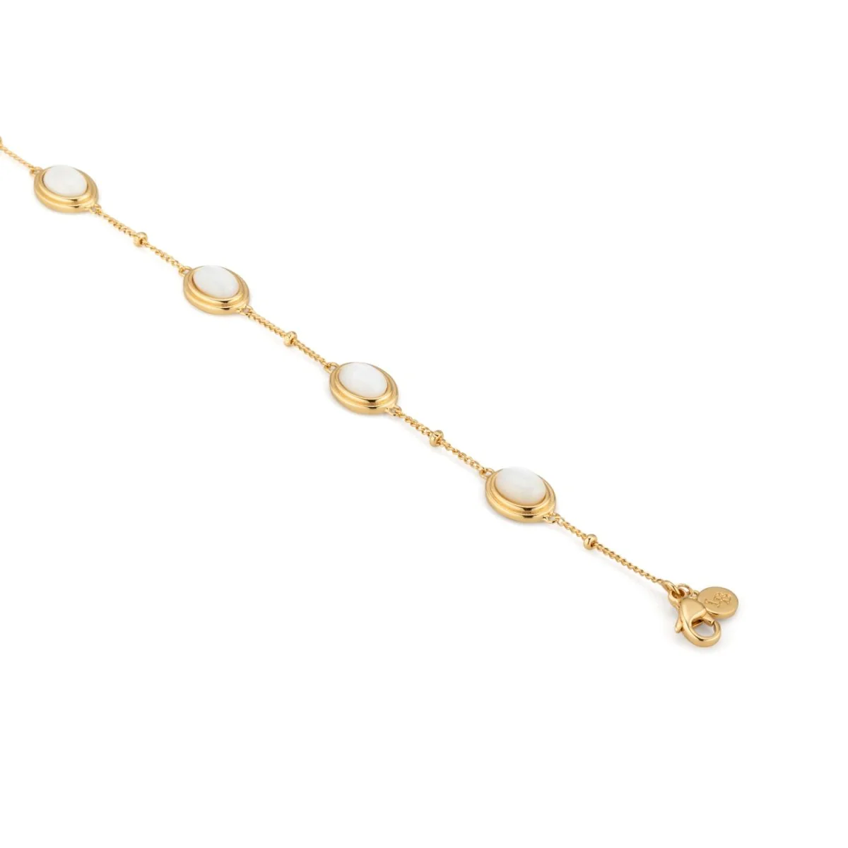 Pearl Gemstone Gold Bracelet - Image 3