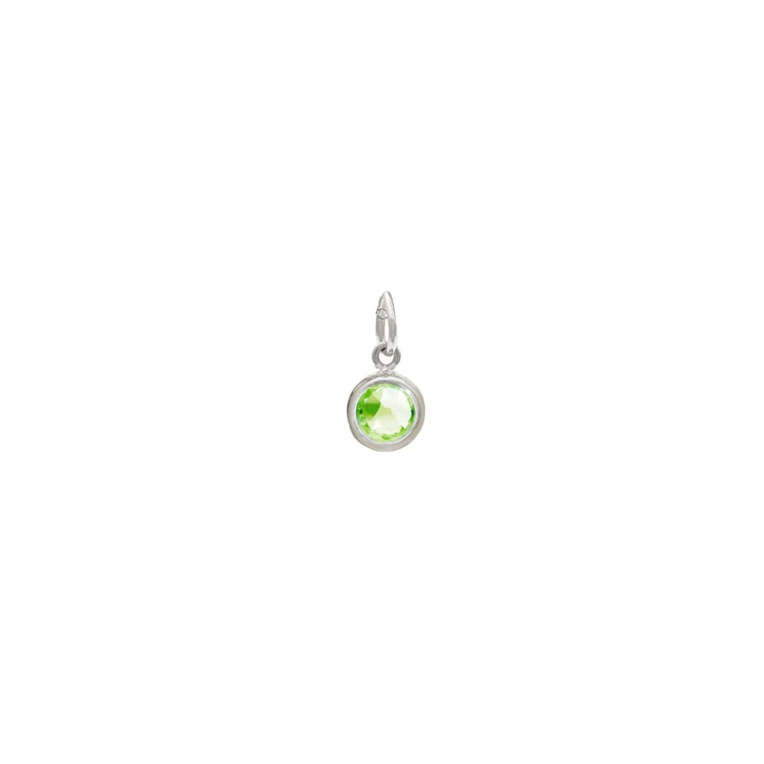 August Birthstone Silver Necklace - Peridot (Charm sold with chain or individually) - Image 3
