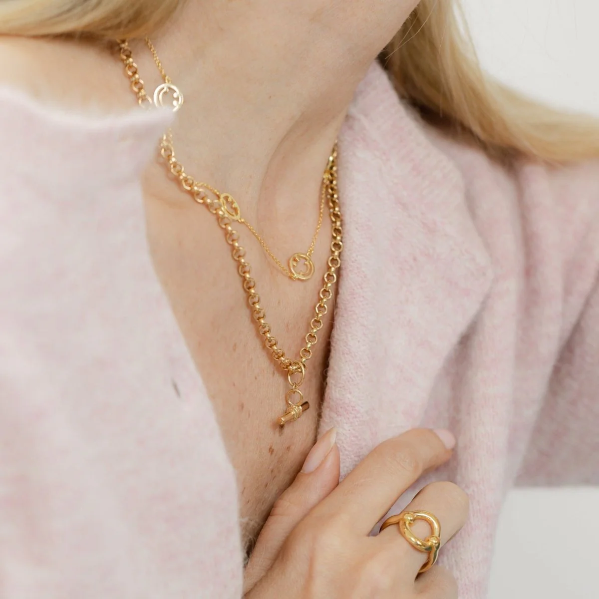 Smiley Gold Chain Necklace - Image 5