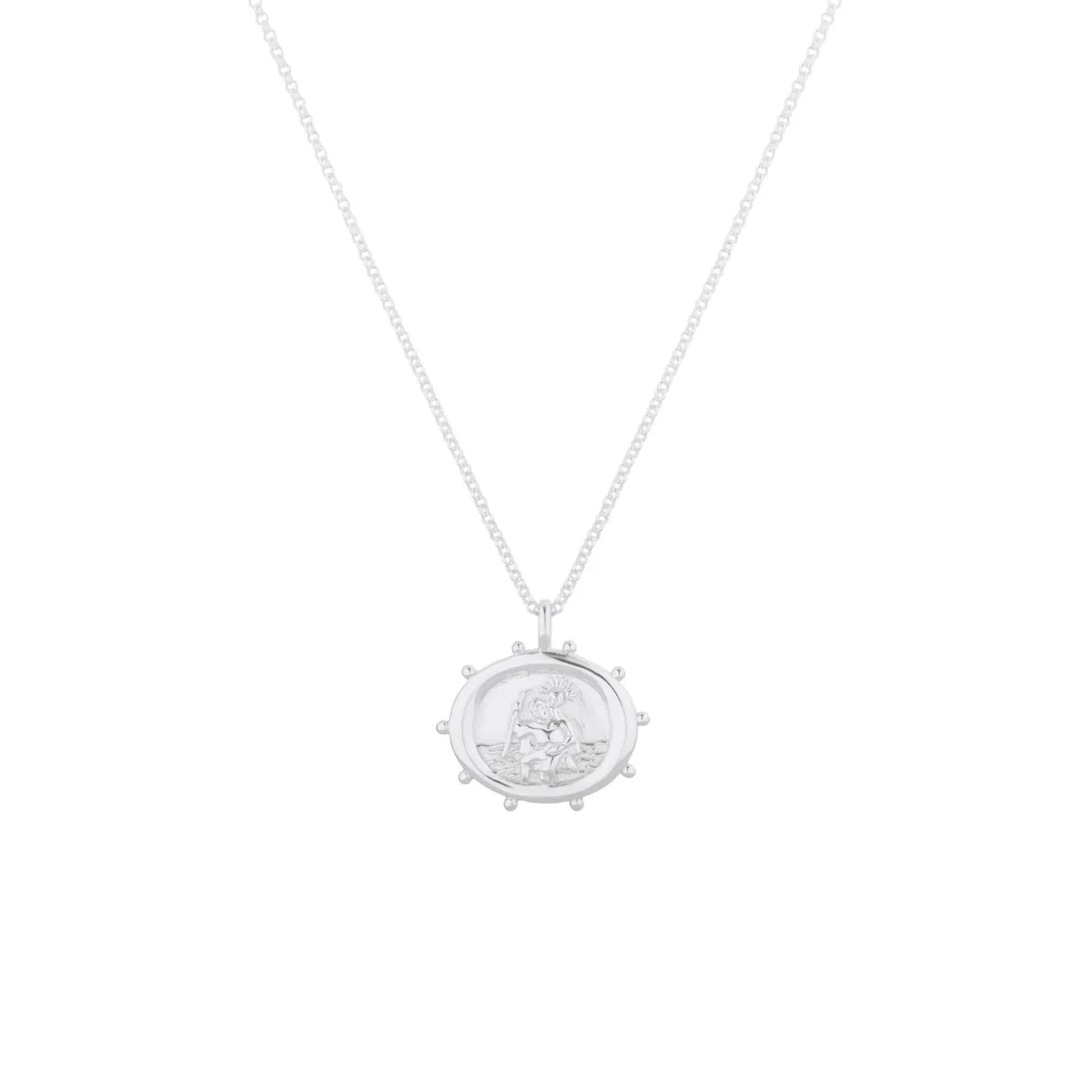St. Christopher Talisman Silver Necklace