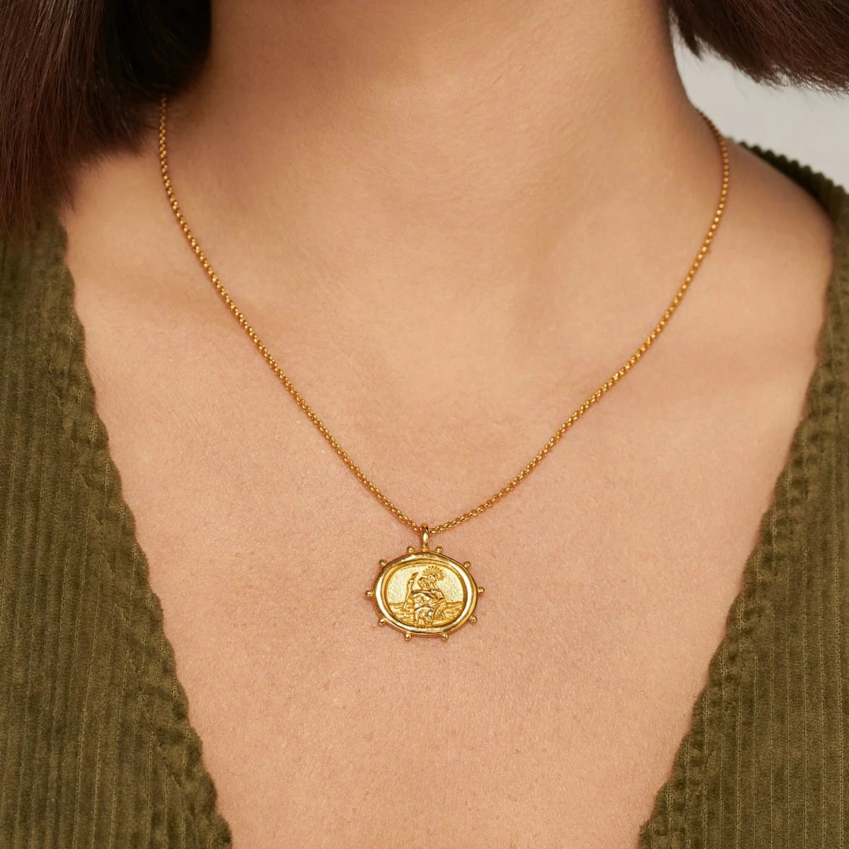 St. Christopher Talisman Silver Necklace - Image 3