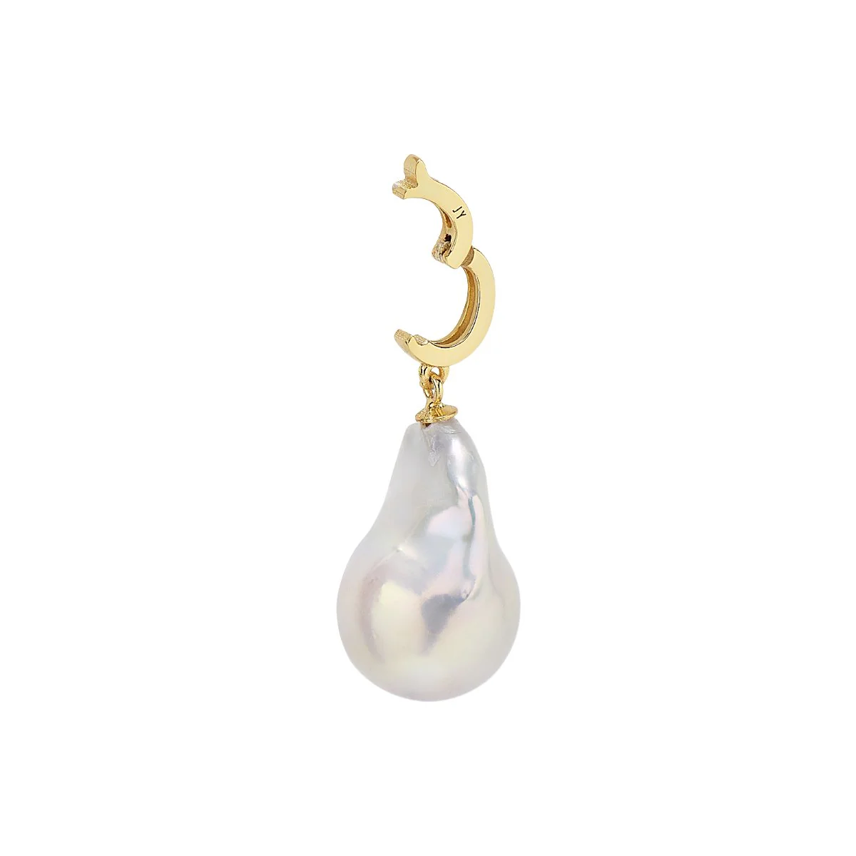 Baroque Pearl Statement Chain Link Gold Necklace - Image 7